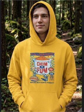 SpongeBob chum bucket hoodie Men’s Size Small